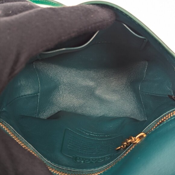 COACH Limited Edition Archive Turnlock Pouch Crossbody Shoulder Bag - Green - Picture 12 of 15